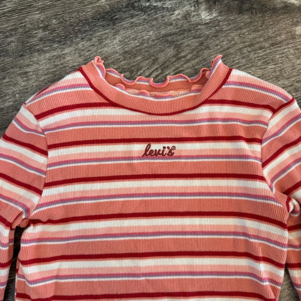 Levi's girl colorful stripped long sleeve shirt- size M